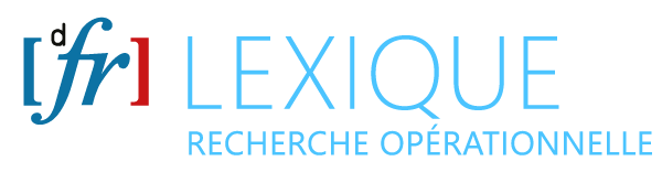 Lexique de la recherche opérationnelle et optimisation